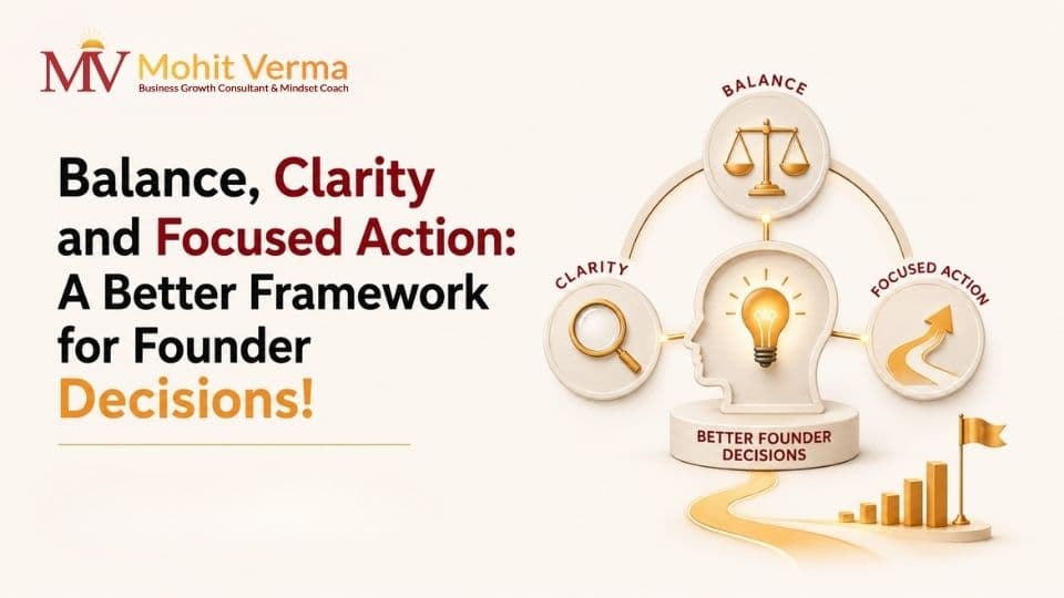 Balance, Clarity and Focused Action: A Better Framework for Founder Decisions!